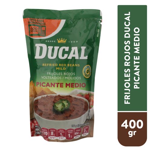 Frijol Ducal volteado rojo picante medio - 400 g