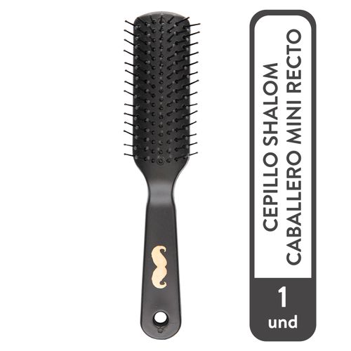 Cepillo Shalom Para Cabello De Caballero Mini Recto - 1 Unidad