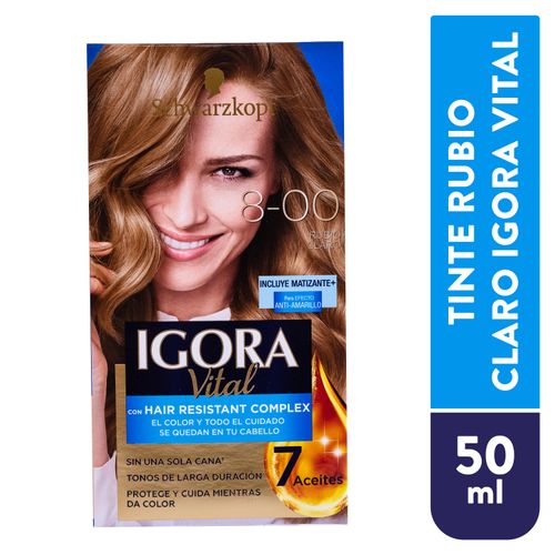 Tinte Schwarzkopf igora vital color rubio claro - 50 ml