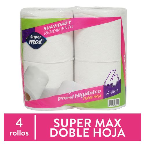 Papel Higienico Supermax 330 H Doble 4Ea