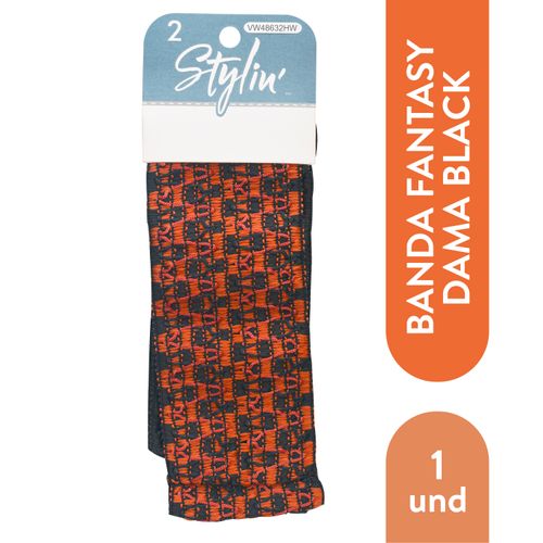 Banda Fantasy Para Cabello De Dama Black - 1 Unidad