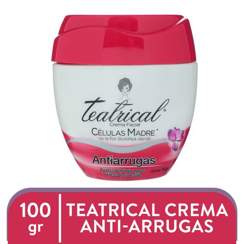 Crema facial Teatrical abtiarrugas con células madres - 100 g