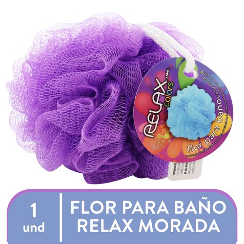 Flor para baño Relax Colors borla colores surtidos - 50 g