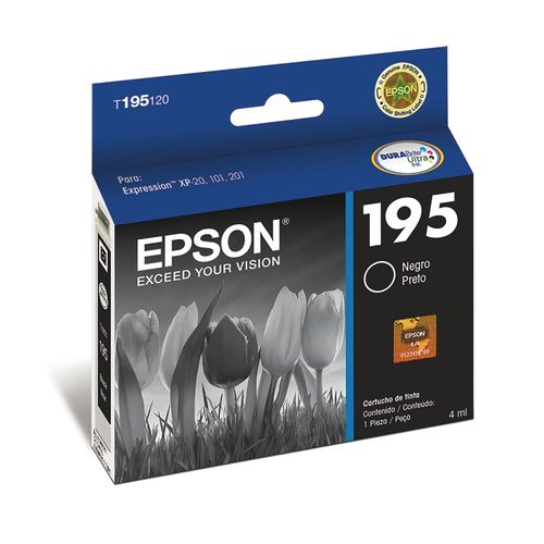 Cartucho Tinta Epson Negro T195