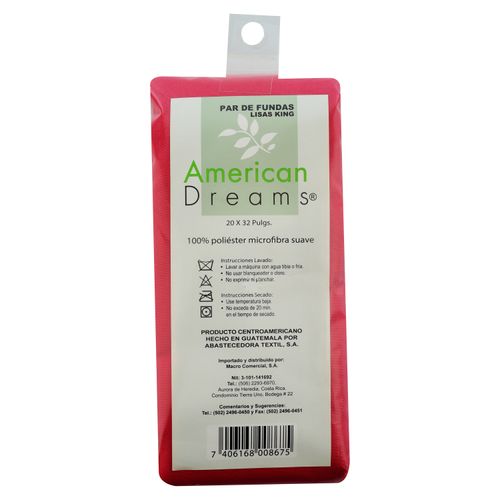 American Dream Set 2 Fundas King Lisas