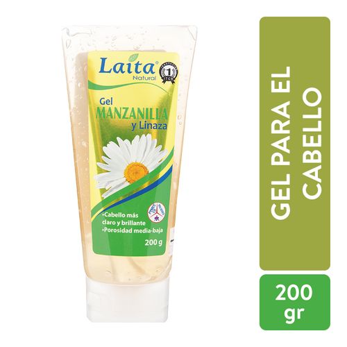 Gel Laita para cabello manzanilla y linaza - 200 g