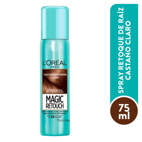 Spray retoque de raíz  L'Oréal París color castaño claro - 75 ml