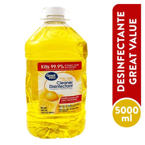 Desinfectante Great Value Citrico -5000ml