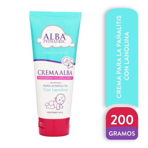 Crema Alba pediátrica con lanolina en tubo - 200  g