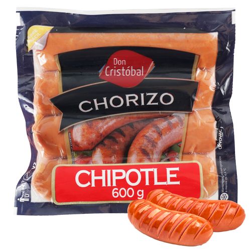 Chorizo precocido Don Cristóbal sabor chipotle - 600 g