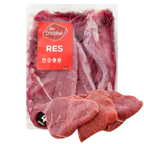 Bistec de res cabeza lomo Don Cristóbal tenderizado empacado - Precio indicado por kg