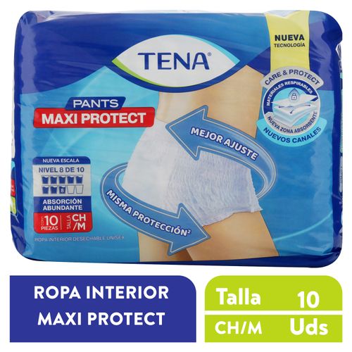 Pants Máxima Protección Tena Talla M, 10 unidades