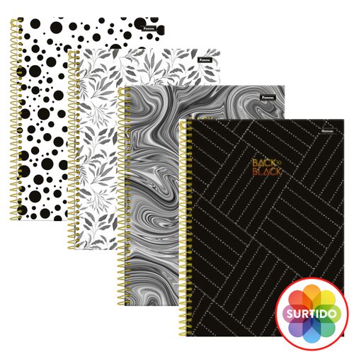 Cuaderno Foroni Td Back To Black -80 Hojas