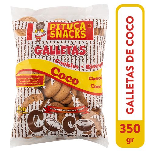 Galleta Pituca Dulce De Coco Bolsa - 350gr