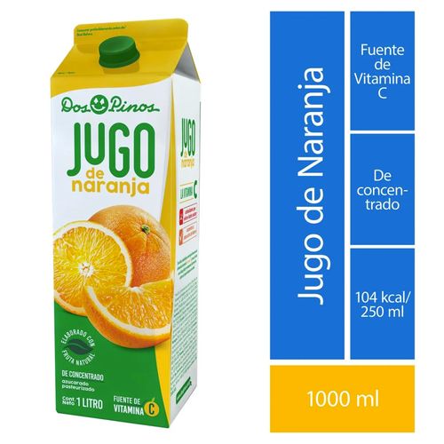 Jugo Dos Pinos Naranja Refrigerada - 1000ml