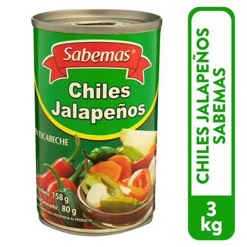 Jalapeño Sabemas Chile En Lata - 158gr