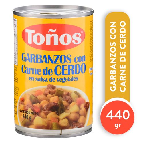 Garbanzos Toños con cerdo en salsa - 440 g