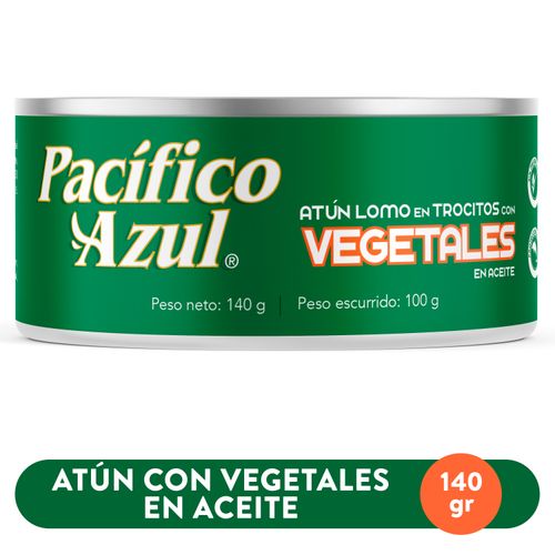 Atún Pacifico Azul Con Vegetales -140gr