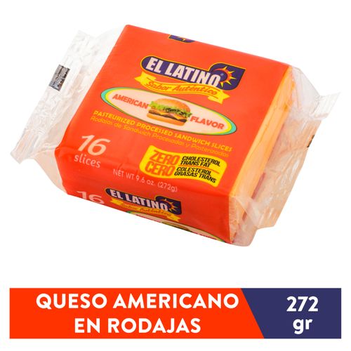 Queso El Latino americano rebanado - 272 g