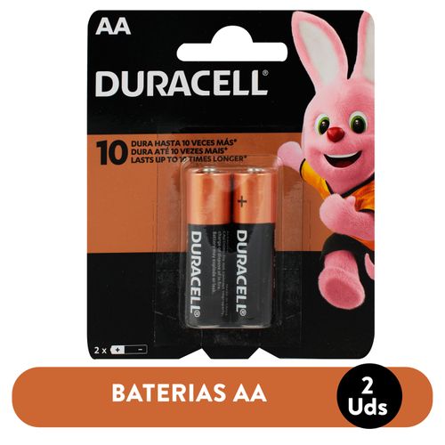 Batería Duracell 10 Alcalina AA Basico - 2 Unidades