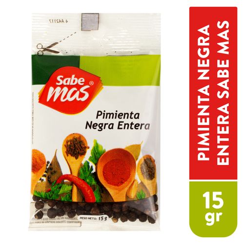 Pimienta negra Sabemas entera - 15 g