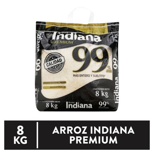 Arroz Indiana 99% Grano Entero - 8000 g