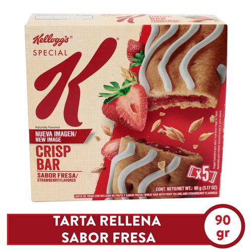 Barra de cereal Kellog's special k crisp sabor fresa - 90 g