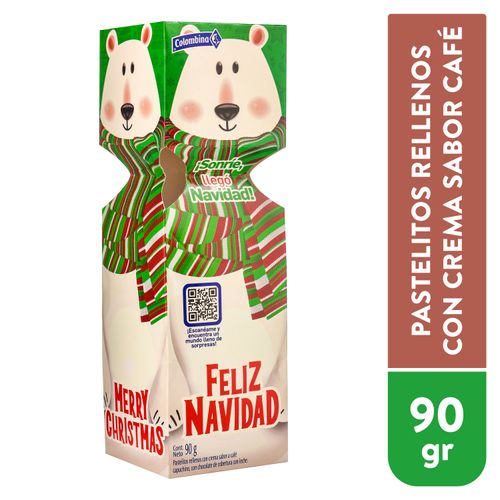 Pastelitos Colombina Rellenos Con Crema -90gr