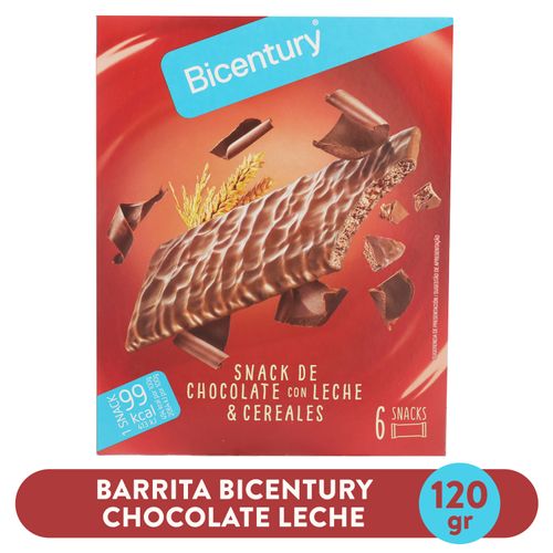 Barrita Bicentury chocolate con leche - 120 g