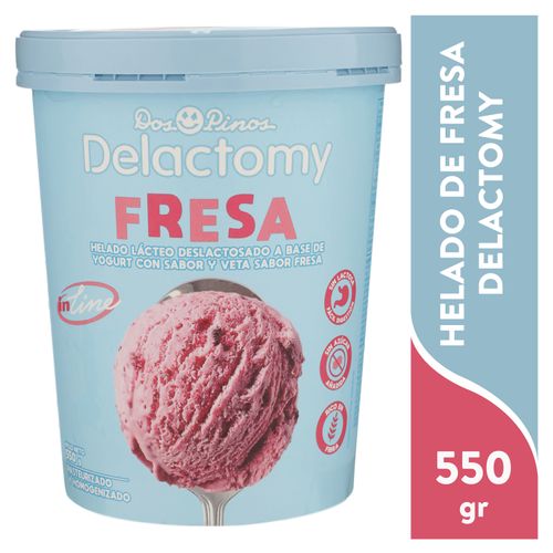 Helado Dos Pinos Delactomy Fresa -550 g