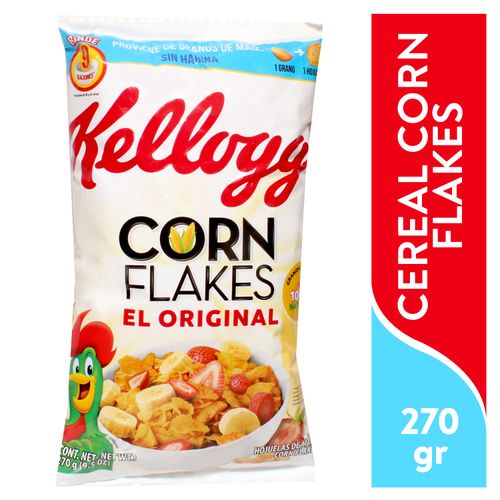 Cereal Kelloggs Corn Flakes Bolsa -270 g