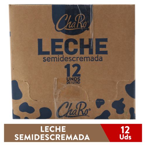 Leche Charo Semi Descremada Caja -12000 ml