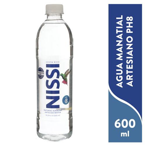 Agua Nissi Manatial Artesiano PH8 -600 ml