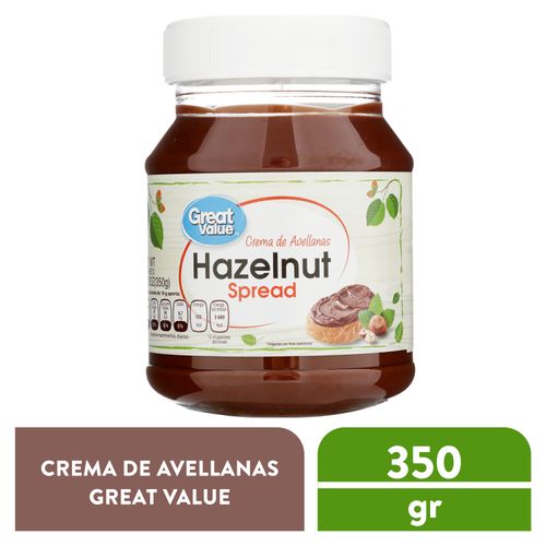 Crema Great Value De Avellanas -350gr