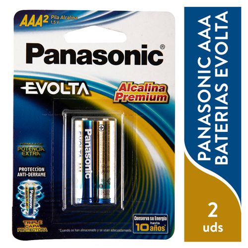 Bateria Alcalina Panasonic AAA - 2 unidades