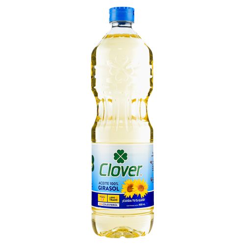 Aceite de girasol Clover sin colesterol - 900 ml