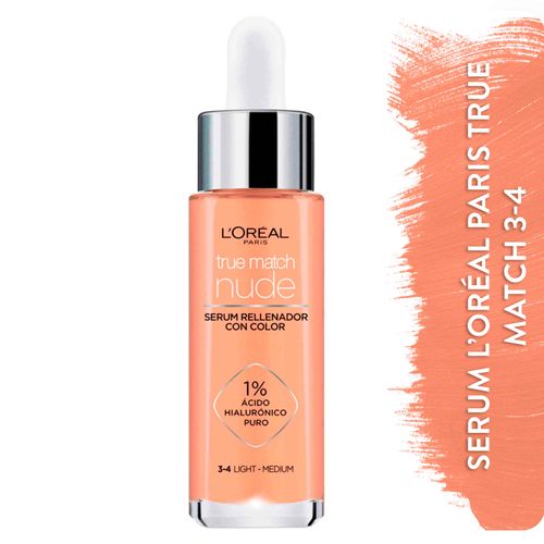 Serum Con Color Marca L´Oréal París True Match 3-4 Medium - 30ml