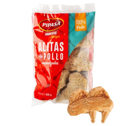 Alitas De Pollo Pipasa Empanizadas Congeladas - 500g