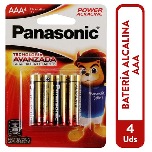 Pila Panasonic Power Alcalina AAA Bl - 4 Unidades