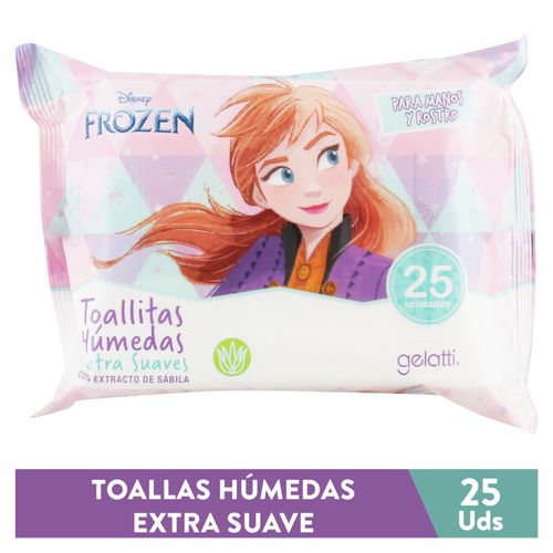 Toallitas Húmedas Gelatti Frozen - 25 g
