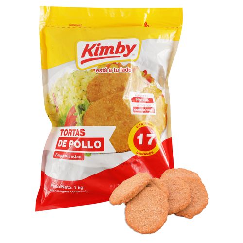 Tortas de pollo Kimby  empanizadas  - 1 kg