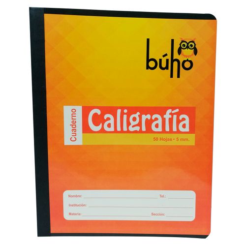Cuaderno Caligrafía Búho -5mm/ 50 hojas