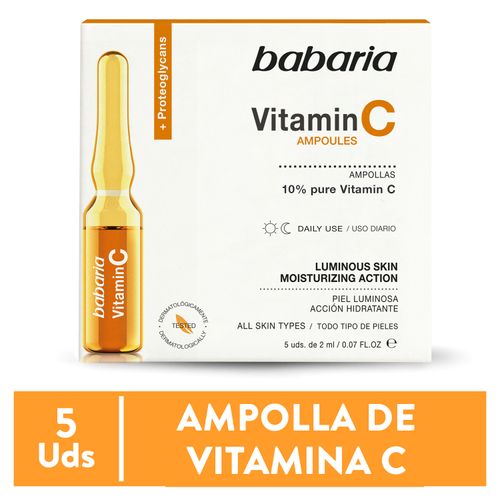 Ampollas Iluminadoras Babaria, Vitamina C - 5 uds