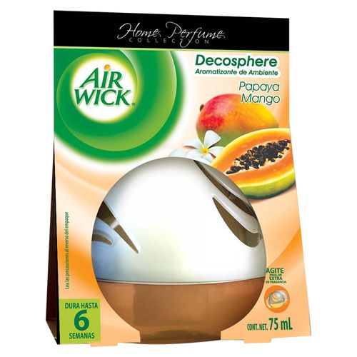 Aromatizante Air Wick Decosphere Papaya Y Mango -75ml