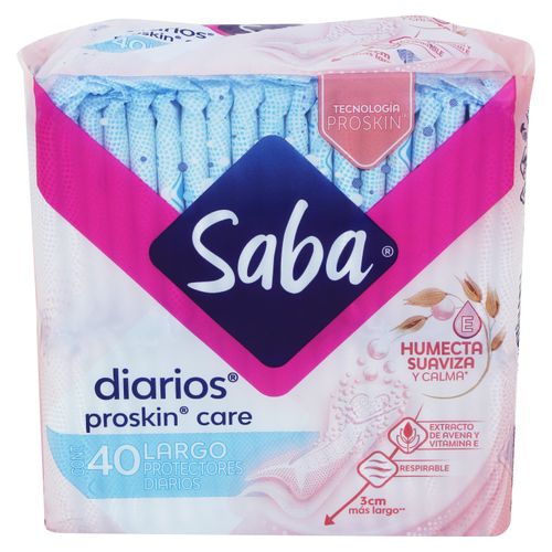 Protectores Diarios Saba Proskin Multiestilos Largos- 40Uds