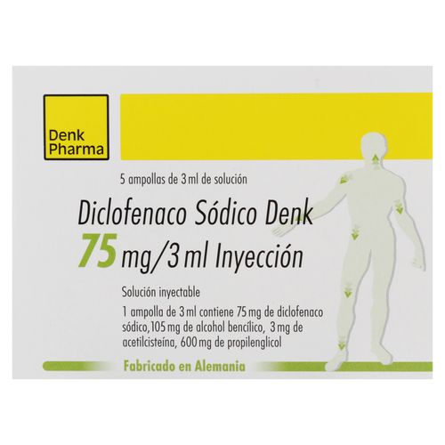 Diclo Denk 3 ml caja 5 ampollas - Precio indicado por ampolla