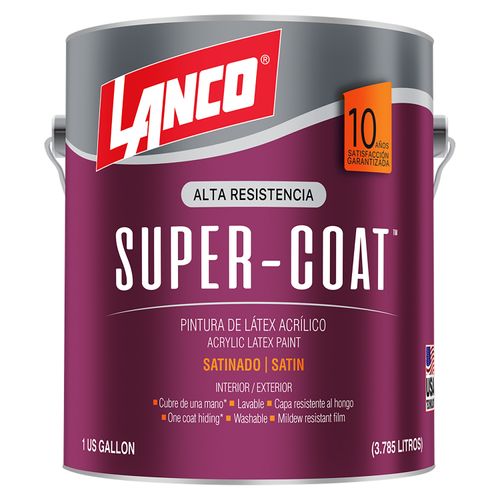 Pintura Lanco super coat satinado pastel base - 1 gal