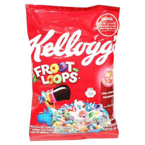 Cereal Froot Loops Bolsa Col -90 g