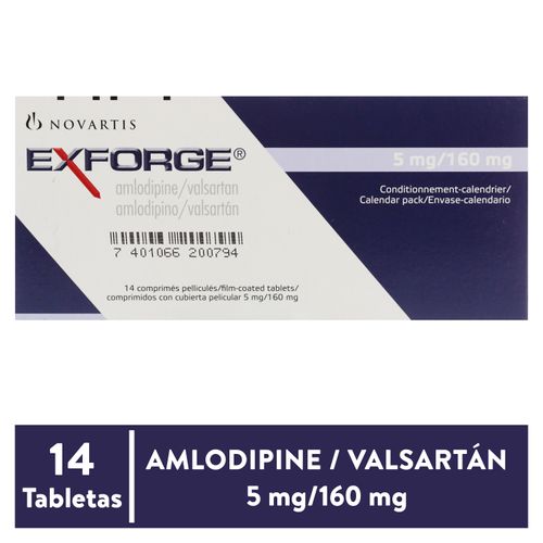 Exforge 5 Mg160 Mg X 14 Comp