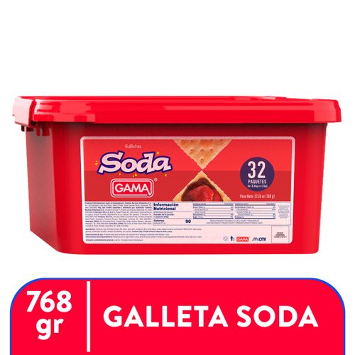 Galleta Soda Gama, Tupper - 768g